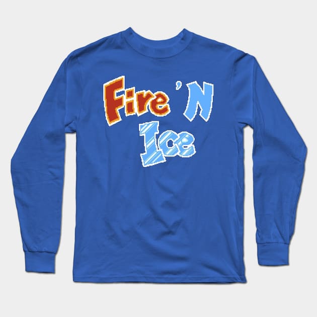 Fire N Ice Long Sleeve T-Shirt by RandomShop